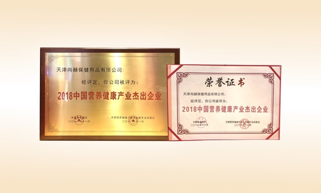 2018年11月-开云手机登录界面公司荣获-2018中国营养健康产业杰出企业